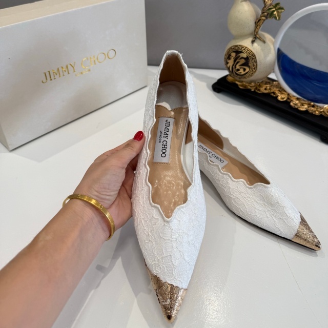 Fashion Lace Pointed Toe Flat Shoes