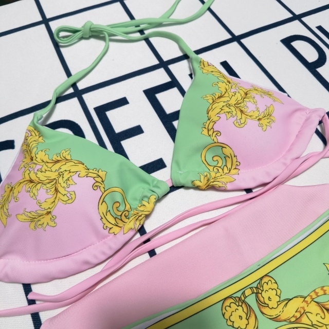 Fashion Women Printed 3 Piece Bikini Set