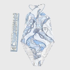 Swimsuit with headscarf