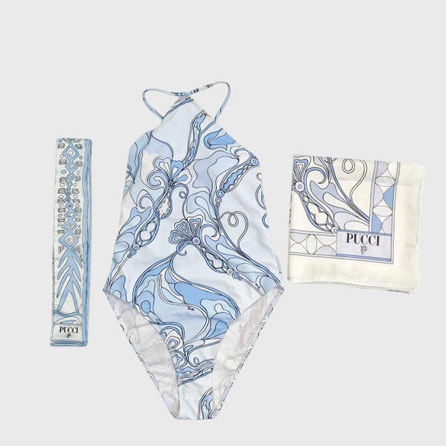 Halter Criss-cross Backless One Piece Swimsuit