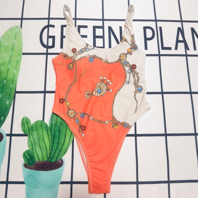 Printed Fashion Backless Women One Piece