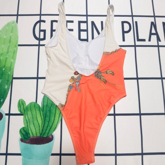Printed Fashion Backless Women One Piece
