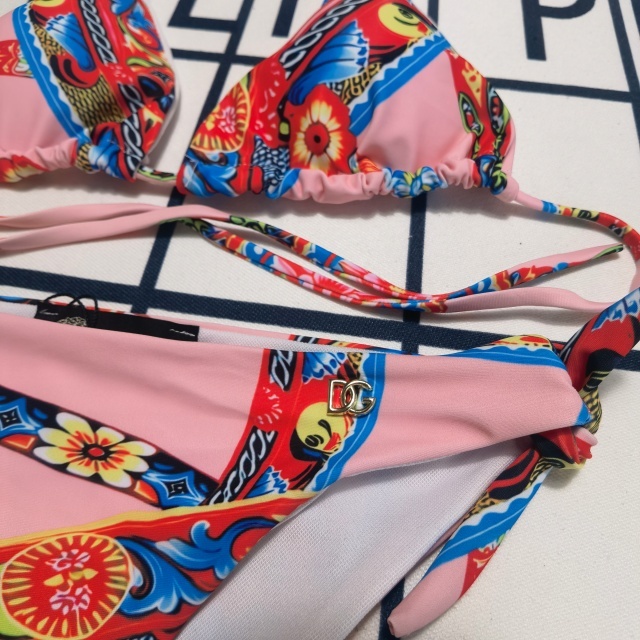 Printed Fashion Strappy Bikini Set