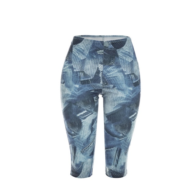 Zipper Up Halter Neck Printed Fitted Midi Pant Set