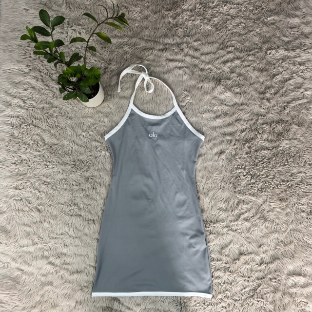 Fashion Embroidery Halter Tennis Dress