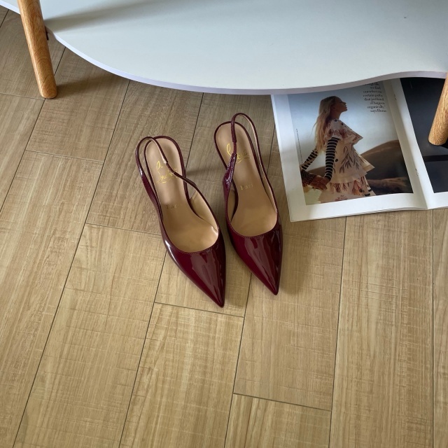 Leather Fashion Pointed Toe High Heeled Sandals