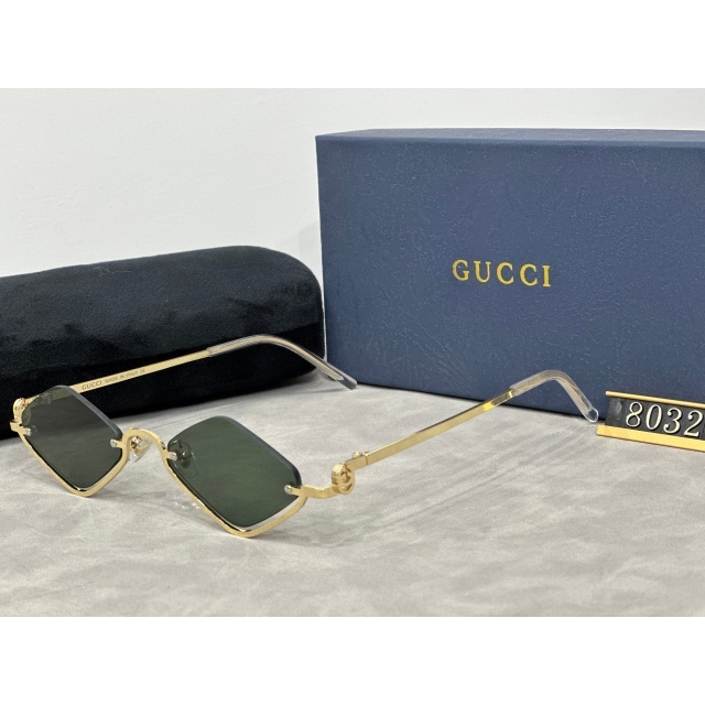 Diamond-shaped Half-frame Luxury Glasses