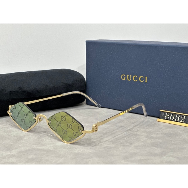 Diamond-shaped Half-frame Luxury Glasses