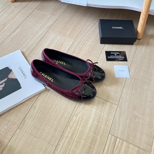 Stone Pattern Leather Office Lady Flat Shoes