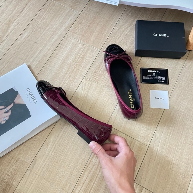 Stone Pattern Leather Office Lady Flat Shoes