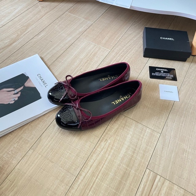Stone Pattern Leather Office Lady Flat Shoes