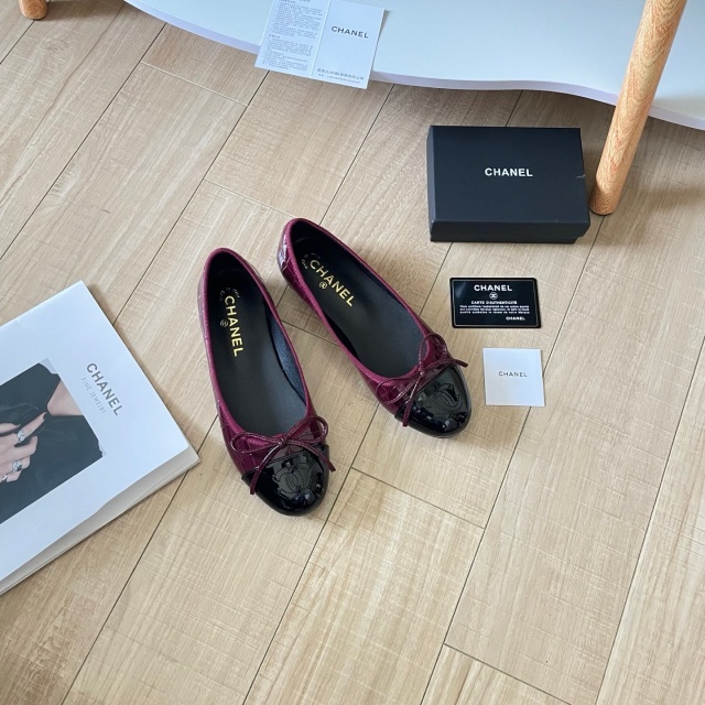 Stone Pattern Leather Office Lady Flat Shoes