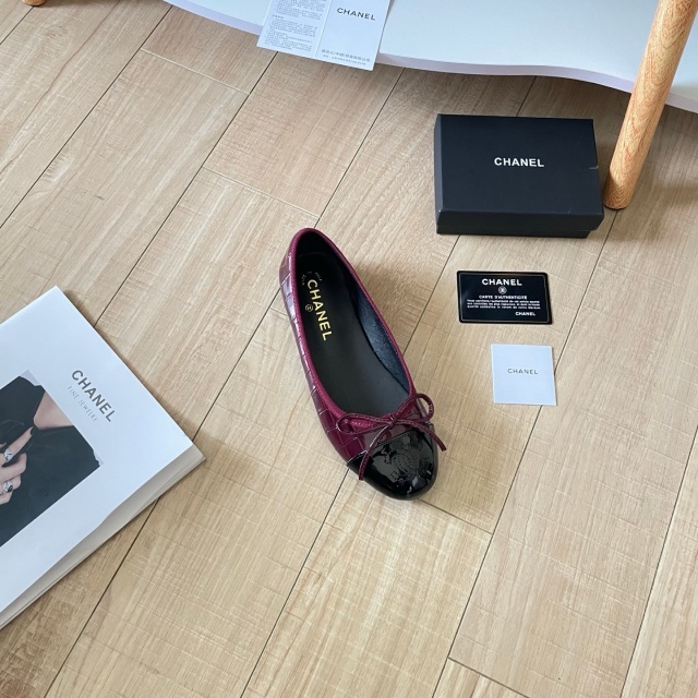 Stone Pattern Leather Office Lady Flat Shoes