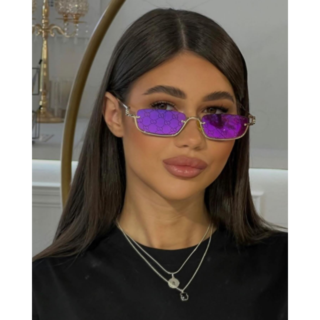 Trend Square Half-frame Streetwear Glasses
