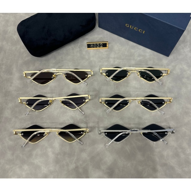 Diamond-shaped Half-frame Luxury Glasses