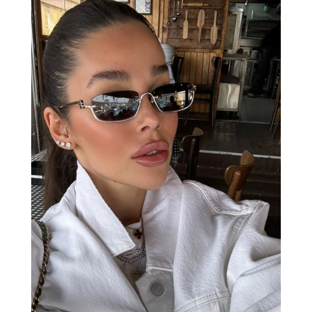 Trend Square Half-frame Streetwear Glasses