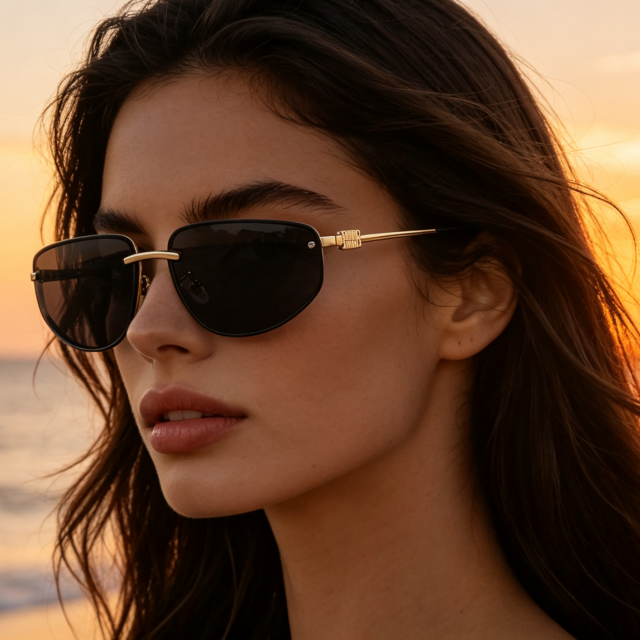 Stylish Simple Full-frame Luxury Glasses