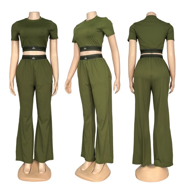 Fashion Embroidery Short Sleeve Tracksuit Set