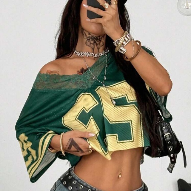 Vintage Style Lace Hollow Out Crop Top