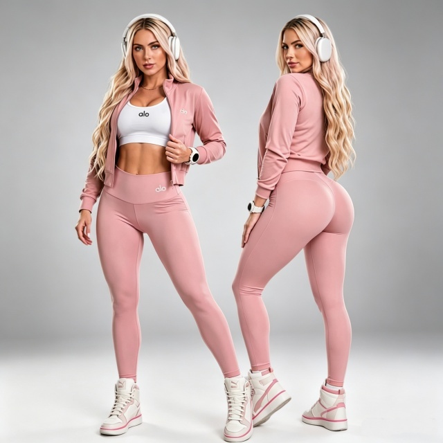 Fashion Embroidery 3 Piece Yoga Tracksuit Set