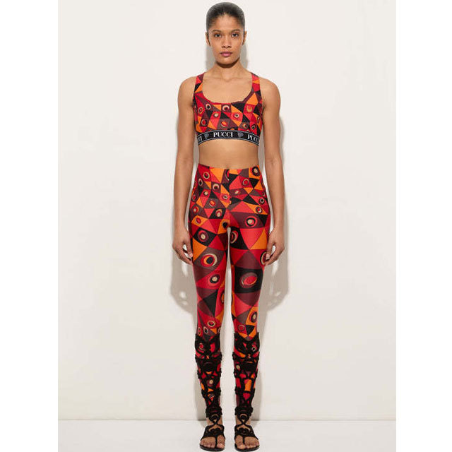 Printed Tank Top High Waist Tracksuit Set
