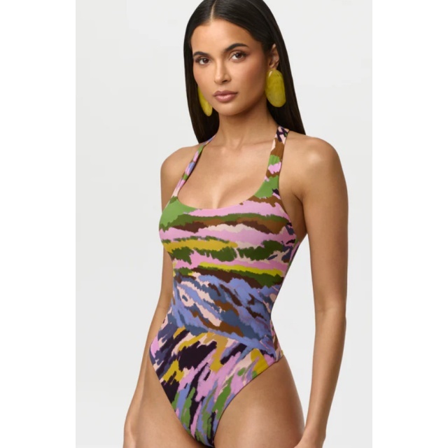 Contrast Color Printed Teddies Top Fitted Pant Set