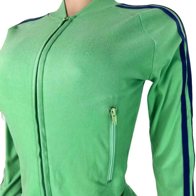 Side Stripe Zippered Pockets Top Shorts Set