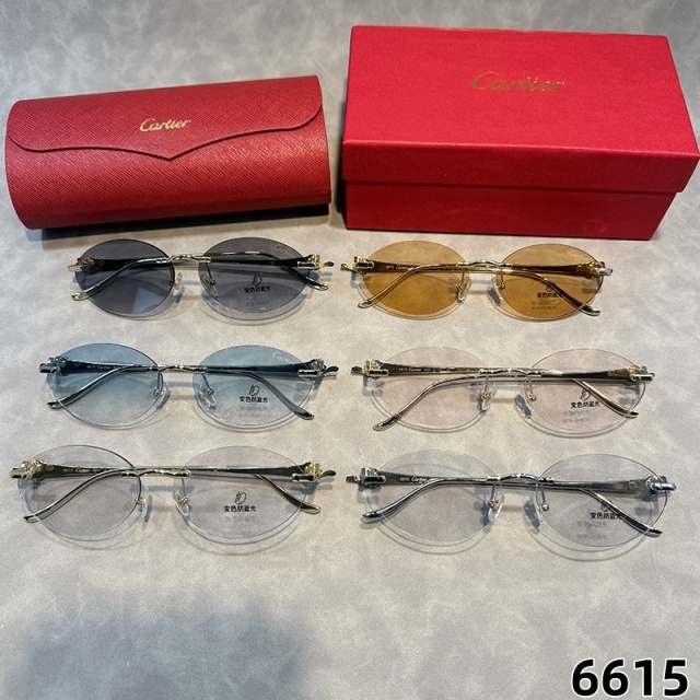 Oval Frameless Retro Style Glasses