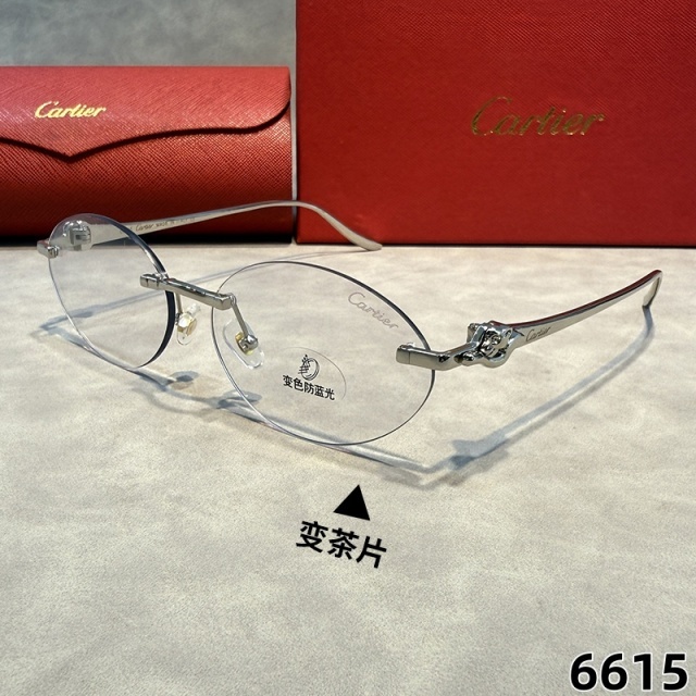Oval Frameless Retro Style Glasses