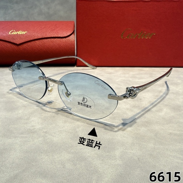 Oval Frameless Retro Style Glasses