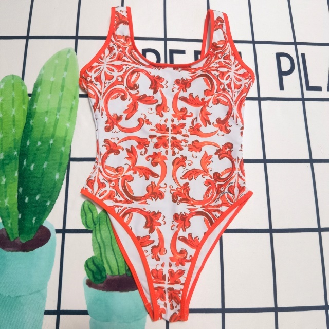 Fashion Printed Women Sleeveless One Piece