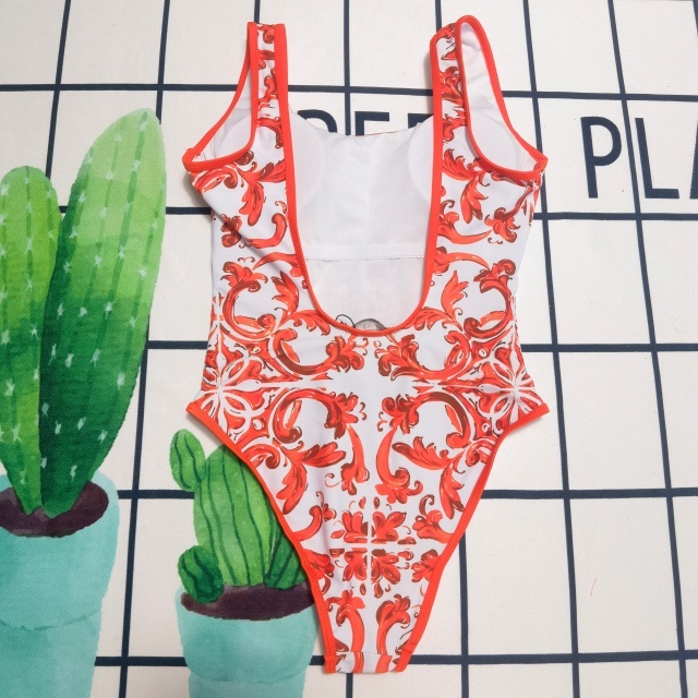 Fashion Printed Women Sleeveless One Piece