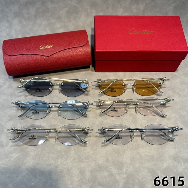 Oval Frameless Retro Style Glasses