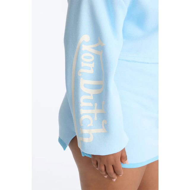 Fashion Printed Sport Hooded Top Mini Skirt Set