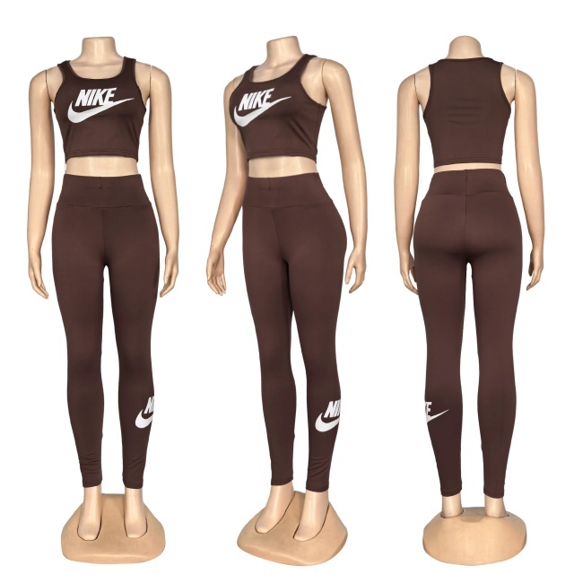 Fashion Printed High Waist 3 Piece Tracksuit Set