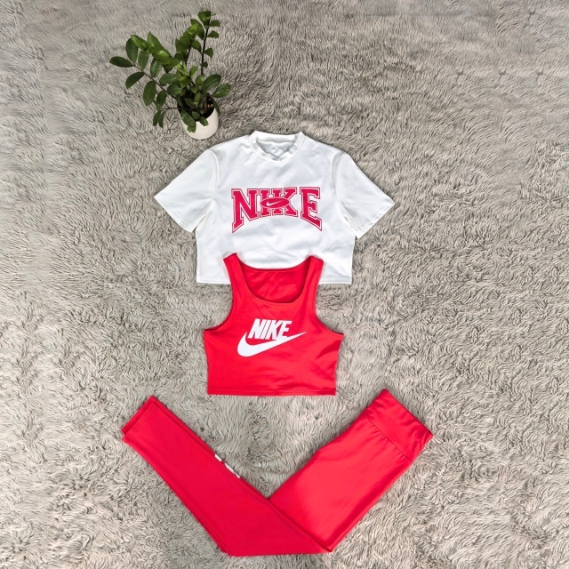 Fashion Printed High Waist 3 Piece Tracksuit Set
