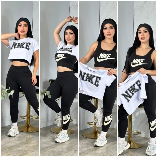 Fashion Printed High Waist 3 Piece Tracksuit Set