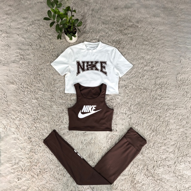 Fashion Printed High Waist 3 Piece Tracksuit Set