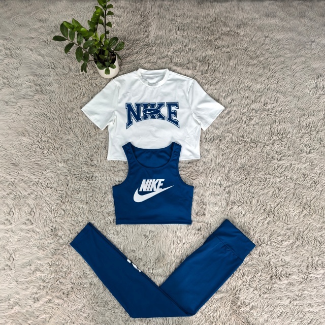 Fashion Printed High Waist 3 Piece Tracksuit Set