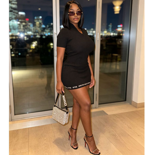 Short Sleeve Casual Bodycon Dress