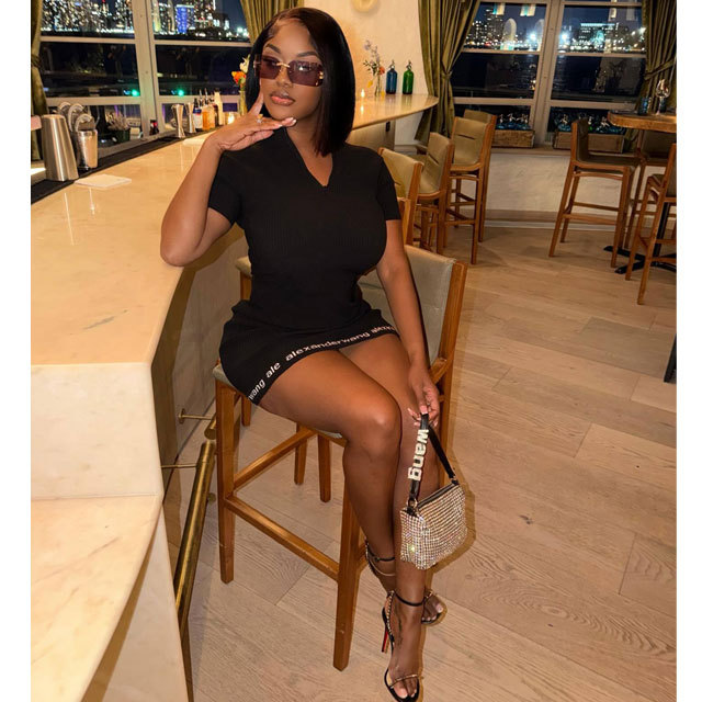 Short Sleeve Casual Bodycon Dress