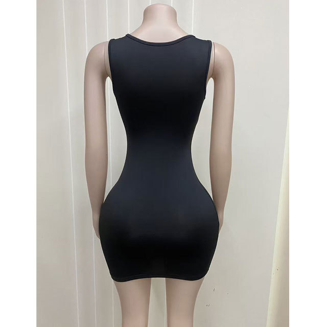 Rivets Fashion Sleeveless Bodycon Dress