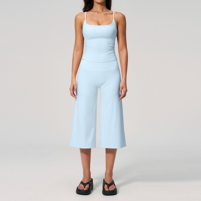 Suspenders Cami Top Quick-drying Yoga Pant Set