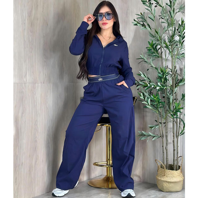 Fashion Zipper Hooded Casual Jogging Suit