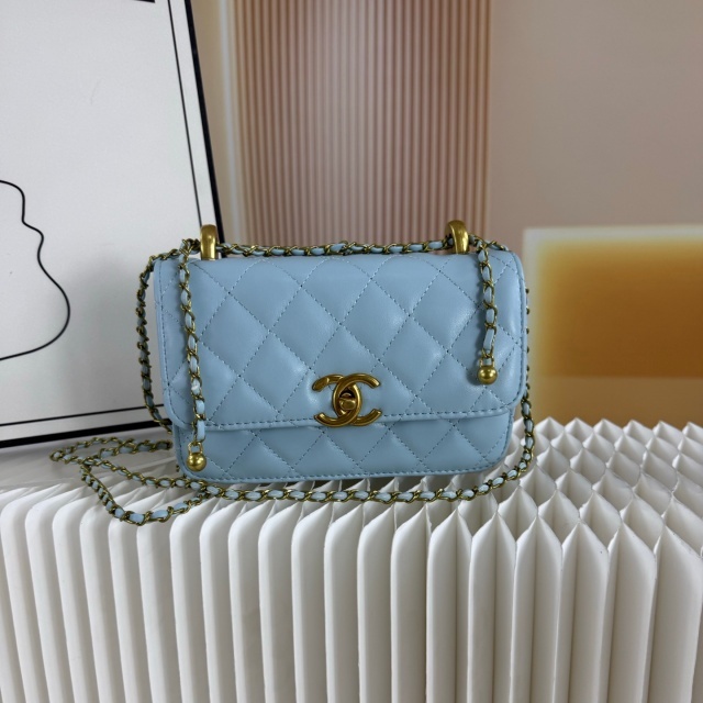 Metal Logo Chained Fashion Messenger Bags