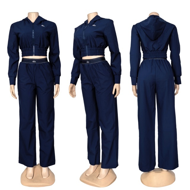 Fashion Zipper Hooded Casual Jogging Suit