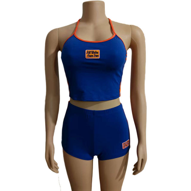 Fashion Women Halter Top Sport Short Set