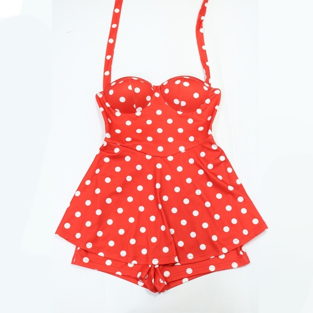 Polka Dots Halter Romper