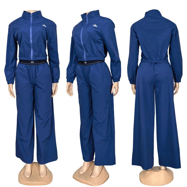 Embroidery Fashion Women Long Sleeve Tracksuit Set