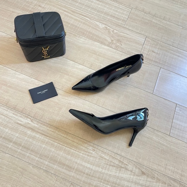 Fashion Leather Pointed Toe Women High Heels